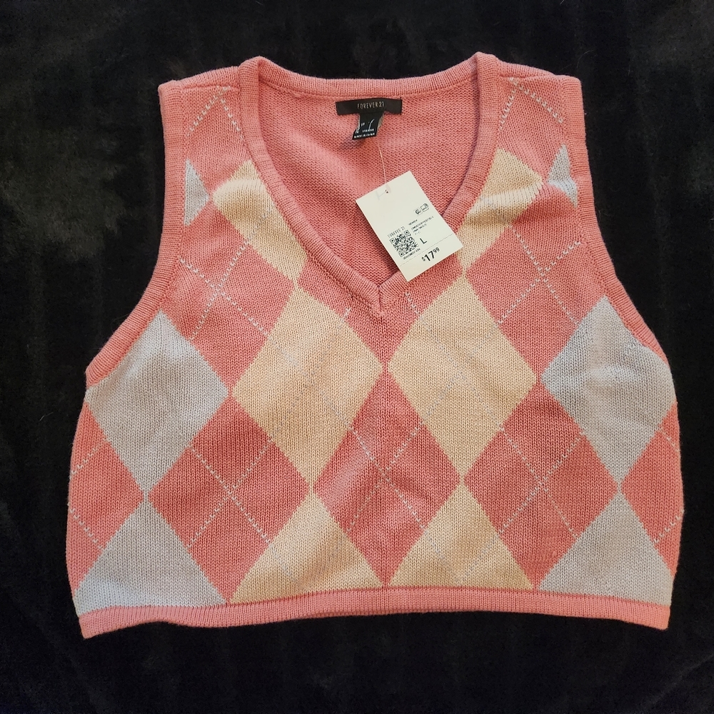 Argyle sweater vest